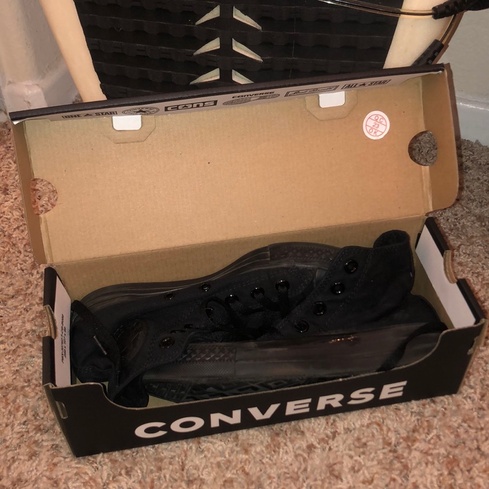 All black converse